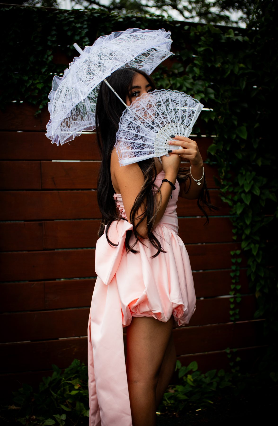 Portrait with lace parasol