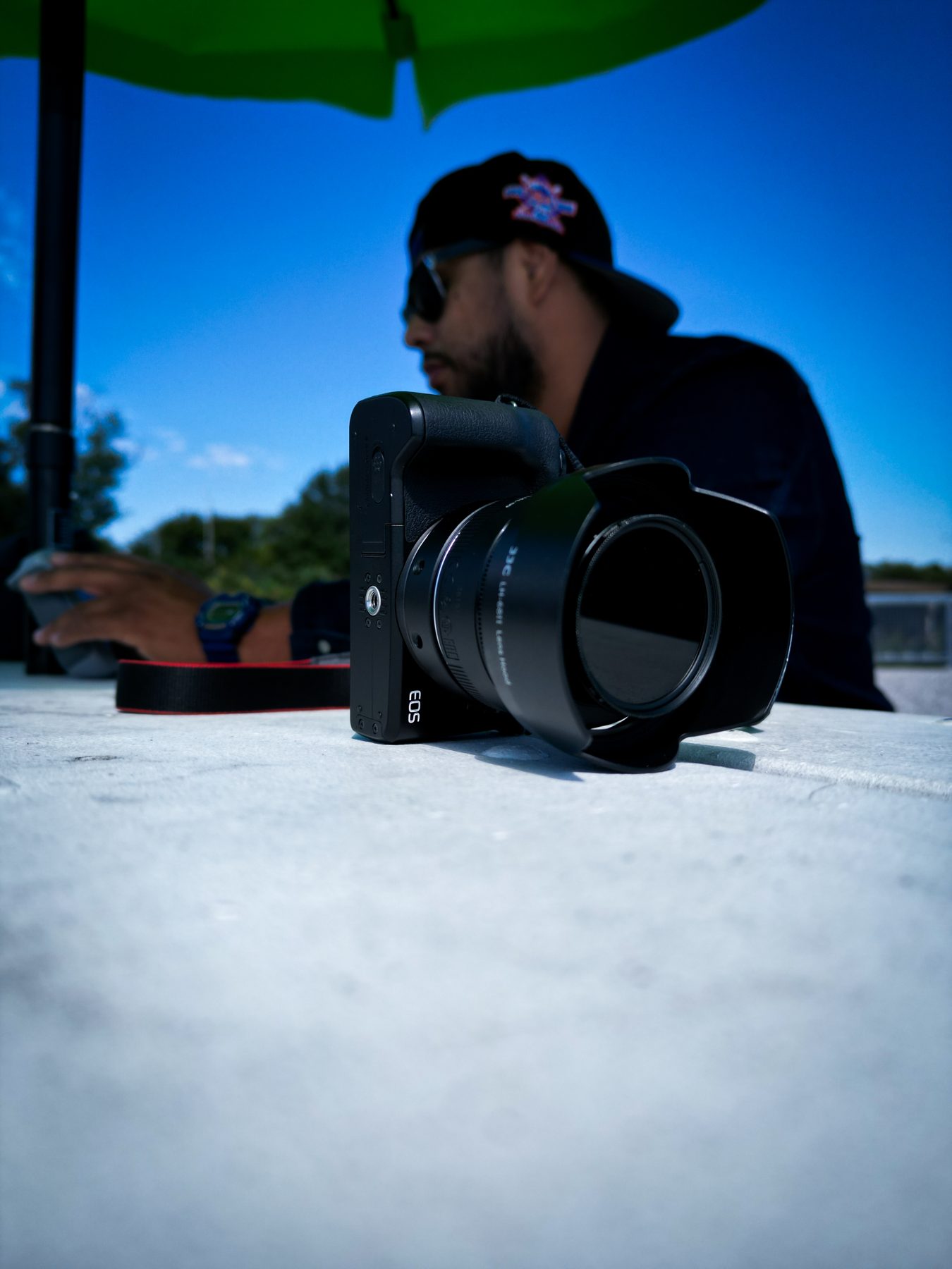 Maicol Gomez with his camera